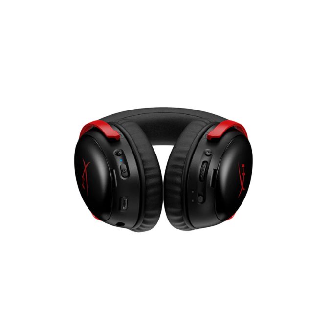 Гарнитура, HyperX, A59Z0AA, Cloud III S Wireless, Микрофон съёмный гибкий, Динамики 53 мм, 64 Ом, 20-20000 гц, Беспроводные, Чёрный-Красный