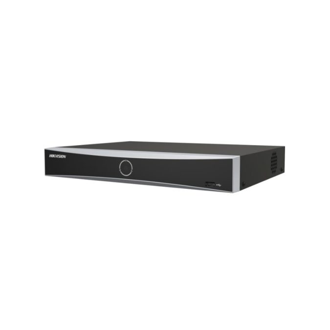 Сетевой видеорегистратор, Hikvision, DS-7608NXI-K1(D), 8 каналов, H.265+/H.265/H.264+/H.264, Разрешение записи: 4K, Full HD, D1, CIF, 80 Мбит/с, Интеллектуальная аналитика, Обнаружение движения 2.0, 1 SATA HDD 10 ТБ,