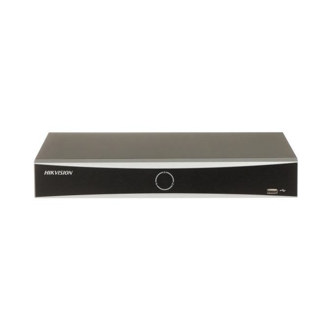 Сетевой видеорегистратор, Hikvision, DS-7608NXI-K1(D), 8 каналов, H.265+/H.265/H.264+/H.264, Разрешение записи: 4K, Full HD, D1, CIF, 80 Мбит/с, Интеллектуальная аналитика, Обнаружение движения 2.0, 1 SATA HDD 10 ТБ,