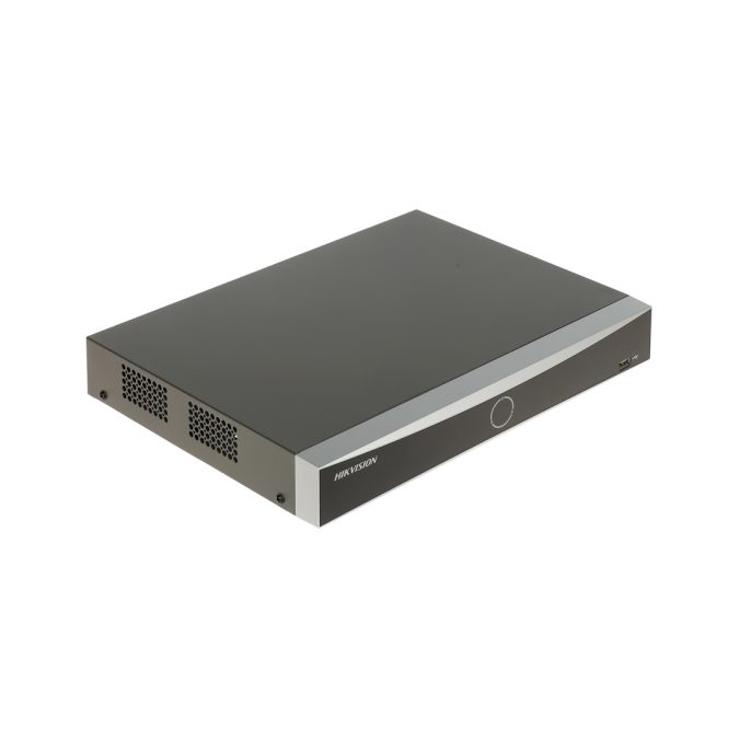 Сетевой видеорегистратор, Hikvision, DS-7608NXI-K1(D), 8 каналов, H.265+/H.265/H.264+/H.264, Разрешение записи: 4K, Full HD, D1, CIF, 80 Мбит/с, Интеллектуальная аналитика, Обнаружение движения 2.0, 1 SATA HDD 10 ТБ,