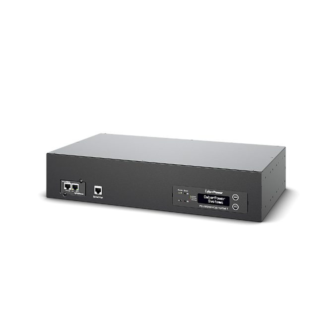 Блок распределения питания, ATS CyberPower PDU32SWHVCEE18ATNET (240В), Серия Switched ATS, Входной разъем IEC 60309 32A x 2, Выходной разъем IEC C19 x 2/IEC C13 x 16, Длина кабеля 3,05 м, Высота: 2U