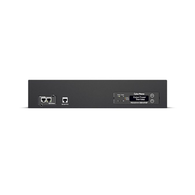 Блок распределения питания, ATS CyberPower PDU32SWHVCEE18ATNET (240В), Серия Switched ATS, Входной разъем IEC 60309 32A x 2, Выходной разъем IEC C19 x 2/IEC C13 x 16, Длина кабеля 3,05 м, Высота: 2U