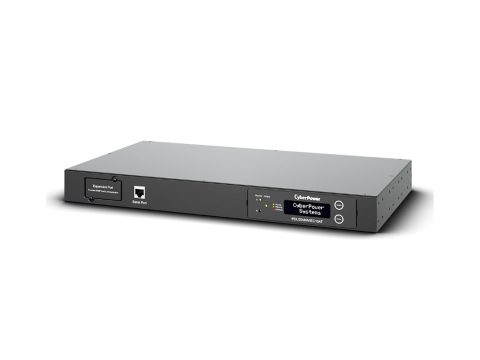 Блок распределения питания, ATS CyberPower PDU20MHVCEE10AT (240В), Серия Metered ATS, Входной разъем IEC 60309 16A x 2, Выходной разъем IEC C19 x 2/IEC C13 x 8, Длина кабеля 3,05 м, Высота: 1U