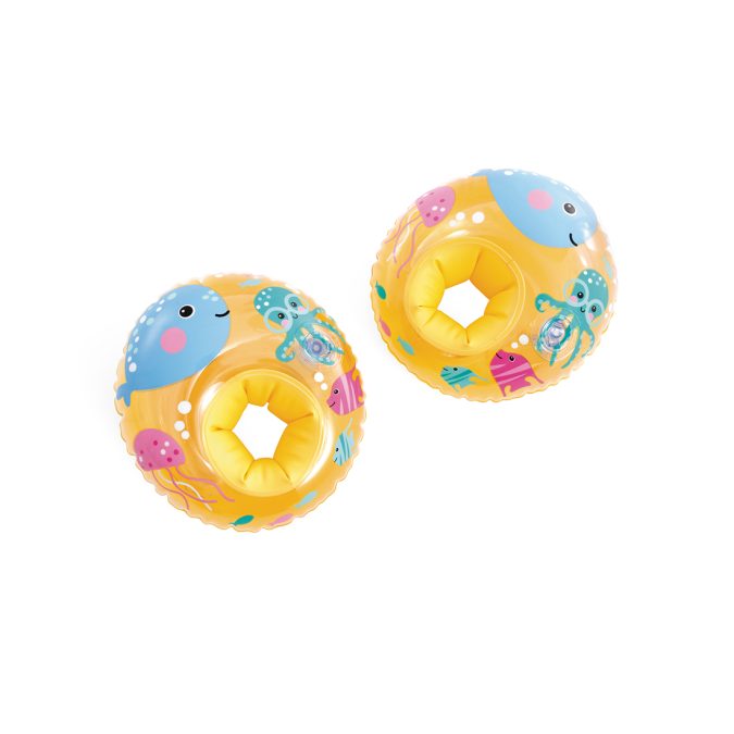 Нарукавники для плавания Little Sea Pals 27 x 25 см, INTEX, 59651EU, Винил, 3-6, Двухкамерные, Жёлтые, Пакет