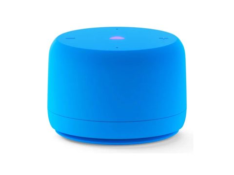 Умная колонка, Яндекс, YNDX-00028BLU, Яндекс Станция Лайт 2 с Алисой без часов, 6Вт, 2 микрофона, 120-16 000 Гц, Wi-Fi (2,4–5 ГГц), Bluetooth 5.0, Синий