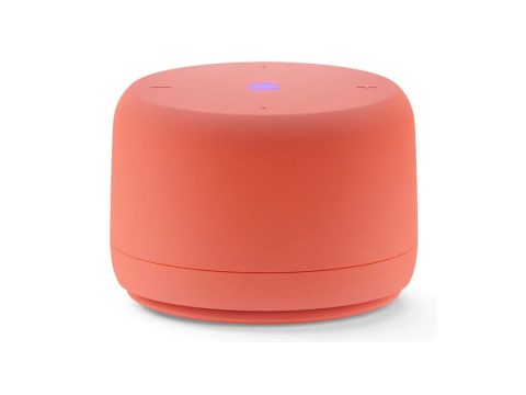 Умная колонка, Яндекс, YNDX-00028ORG, Яндекс Станция Лайт 2 с Алисой без часов, 6Вт, 2 микрофона, 120-16 000 Гц, Wi-Fi (2,4–5 ГГц), Bluetooth 5.0, Коралловый
