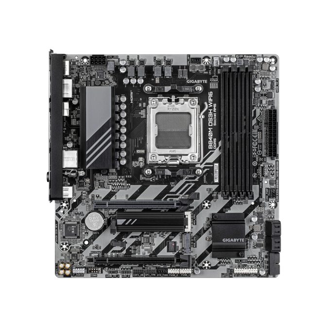 Материнская плата, Gigabyte, B840M DS3H WIFI6 (4719331874667), AM5, B840, 4xDDR5 4400/4800/5200/8200(OC), 4xSATA3, Raid, 2xM.2 (PCI-E 4.0x4/x2), 2хDP, 1xHDMI, 2xPCI-Ex16, WiFi, mATX