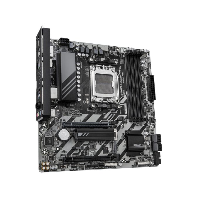 Материнская плата, Gigabyte, B840M DS3H WIFI6 (4719331874667), AM5, B840, 4xDDR5 4400/4800/5200/8200(OC), 4xSATA3, Raid, 2xM.2 (PCI-E 4.0x4/x2), 2хDP, 1xHDMI, 2xPCI-Ex16, WiFi, mATX