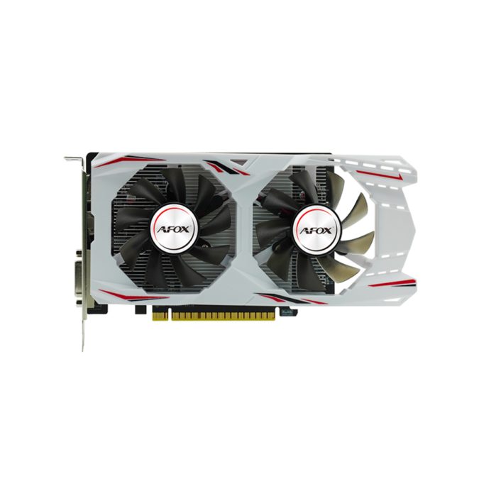 Видеокарта, AFOX, GTX1050Ti GAMING 4GB D5 Dual Fan (4897033787307), AF1050TI-4096D5H7-V8, GDDR5, 128bit, DP, HDMI, DVI, 220*147*56 мм, Цветная коробка