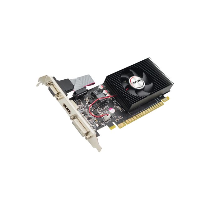 Видеокарта, AFOX, GT730 4GB D3 LP Single Fan (4897033782265), AF730-4096D3L5, DDR3, 128bit, HDMI, DVI, VGA, 150*70*19 мм, Цветная коробка