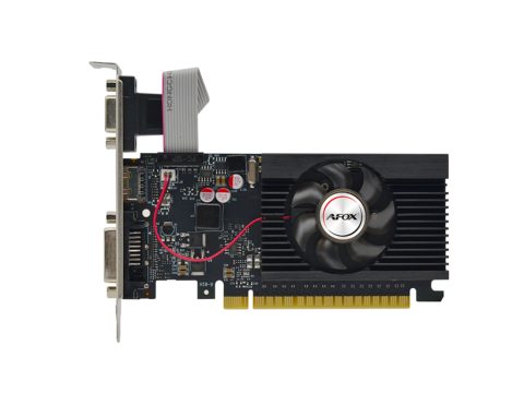 Видеокарта, AFOX, GT710 2GB D3 LP Single Fan (4897033780520), AF710-2048D3L5-V3, DDR3, 64bit, HDMI, DVI, VGA, 146*70*22 мм, Цветная коробка