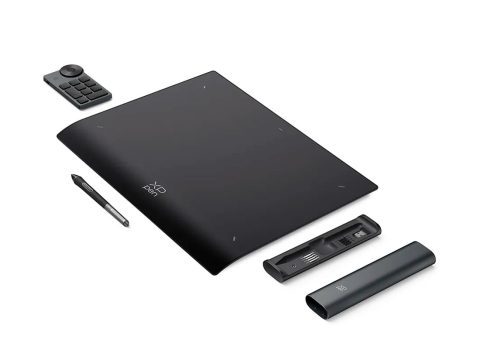 Графический планшет, XP-Pen, Deco Pro MW (Gen 2) MT0962B_ACK05, Разрешение 5080 lpi, Чувствительность к нажатию 16384, Интерфейс USB-C, Рабочая область 9 x 6 мм.,Черный+серый