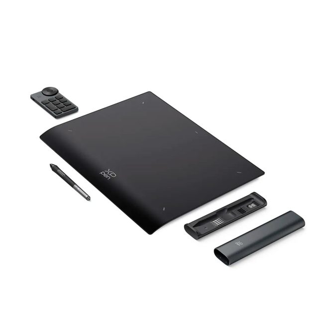 Графический планшет, XP-Pen, Deco Pro MW (Gen 2) MT0962B_ACK05, Разрешение 5080 lpi, Чувствительность к нажатию 16384, Интерфейс USB-C, Рабочая область 9 x 6 мм.,Черный+серый