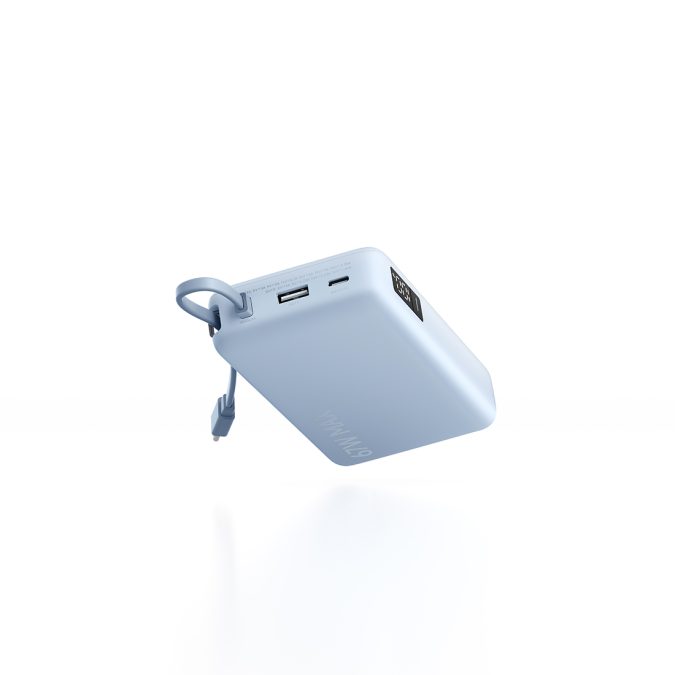 Портативный внешний аккумулятор, Xiaomi, 67W Power Bank 20000 (Integrated Cable) Ice Blue, PB2067/BHR08O8GL, Поддержка быстрой зарядки 67 Вт, Номинальная емкость 12000 mAh 11.1V 74.37Wh, Встроенный кабель USB-C, Размер продукта 140*72*19.31.2mm, Голубой