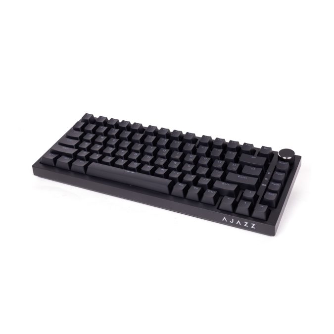 Клавиатура, Ajazz, AK820/Red/Black, AK820, Игровая, Механическая, 75%, Red Switches, Проводная, USB, Подсветка белая, Анг/Рус, Чёрный
