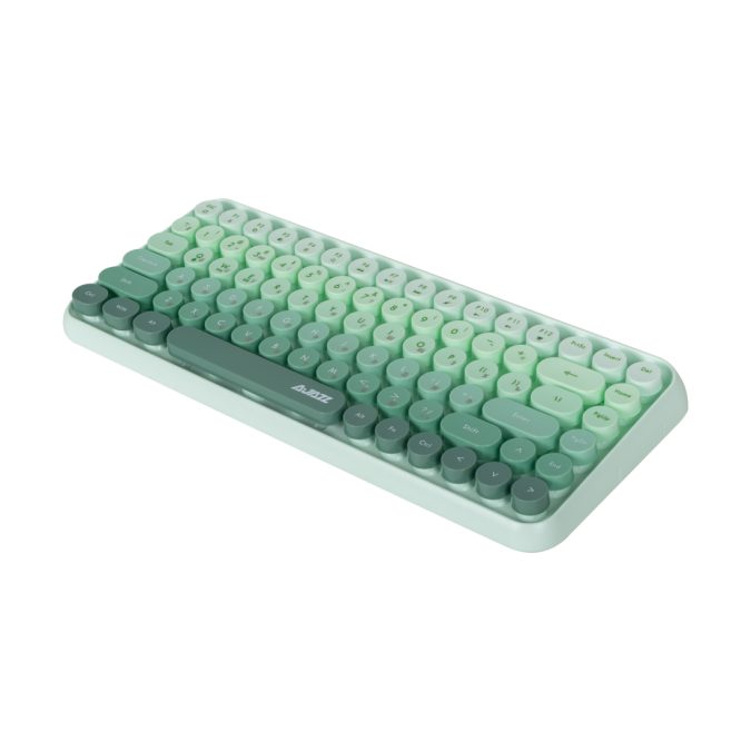 Клавиатура, Ajazz, 308i/Cat/Green, 308i Cat, Мембранная, 75%, Bluetooth, Анг/Рус, Зелёный