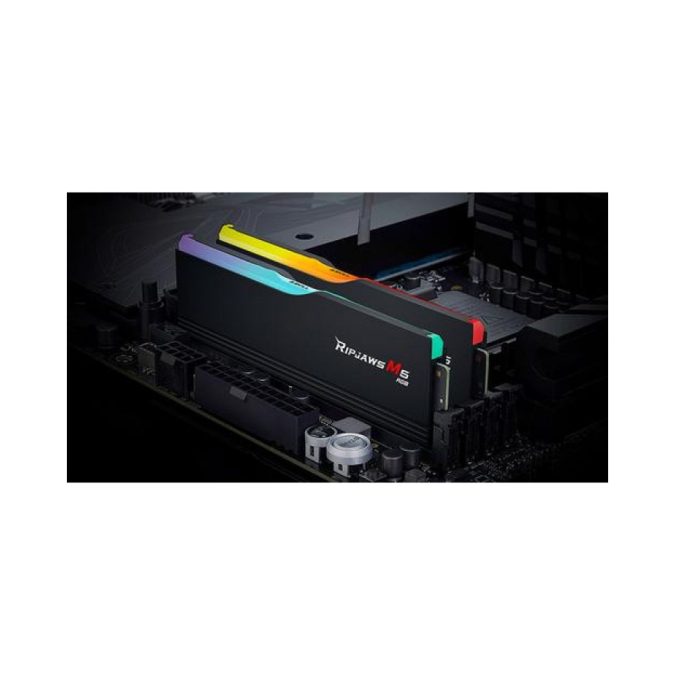 Комплект модулей памяти, G.SKILL, Ripjaws M5 RGB F5-6000J3238G32GX2-RM5RK, DDR5, 64GB (Kit 2x32GB), CL32, 1.40 V, DIMM