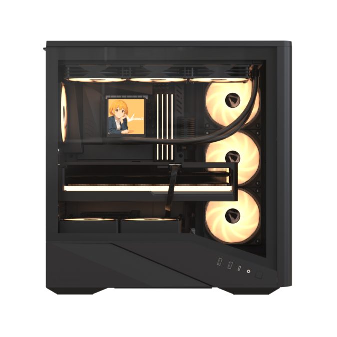 Компьютерный корпус, Formula V, Air Power G9 DUO PA Black, EATX/ATX/micro ATX/mini-ITX, USB Type C*1/3.0*2, HD-Audio, Кулер 4*120мм ARGB, Высота процессорного кулера до 182мм, Длина VGA до 420мм, 1*3.5"/1*2.5", Толщина 0,7мм, 480x235x484мм, Без Б/П, Чёрный