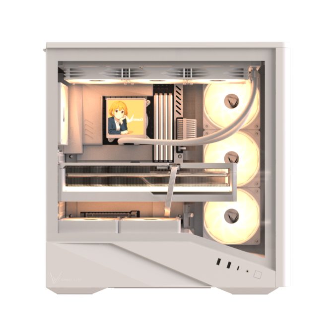 Компьютерный корпус, Formula V, Air Power G9 DUO SA White, EATX/ATX/micro ATX/mini-ITX, USB Type C*1/3.0*2, HD-Audio, Кулер 4*120мм ARGB, Высота процессорного кулера до 182мм, Длина VGA до 420мм, 1*3.5"/1*2.5", Толщина 0,7мм, 480x235x484мм, Без Б/П, Белый