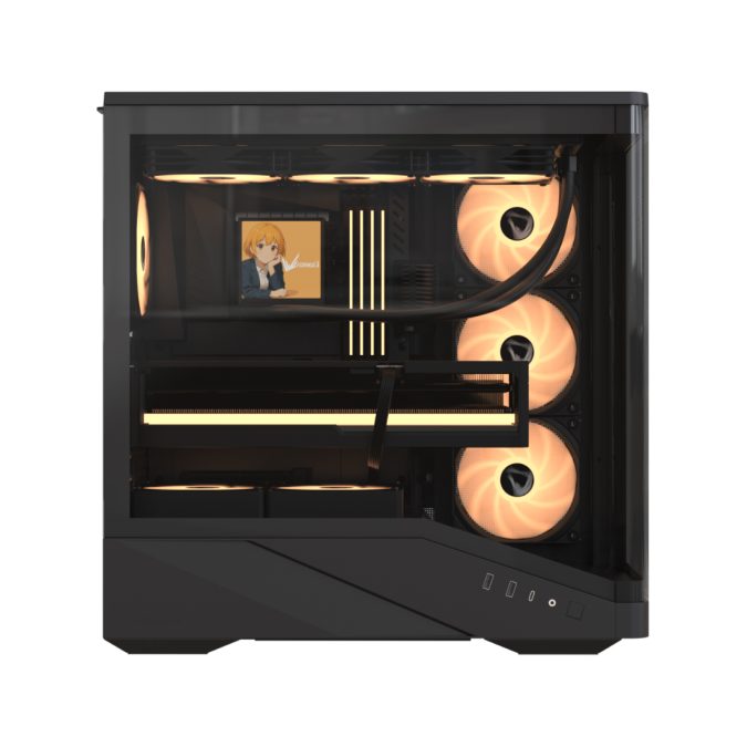 Компьютерный корпус, Formula V, Crystal U9 PA Black, EATX/ATX/micro ATX, USB Type C/3.0*2, HD-Audio, Кулер 4*120 мм ARGB, Высота процессорного кулера до 182мм, Длина VGA до 420мм, 1*3.5"/1*2.5", Толщина 0,7мм, 480x235x484мм, Без Б/П, Черный