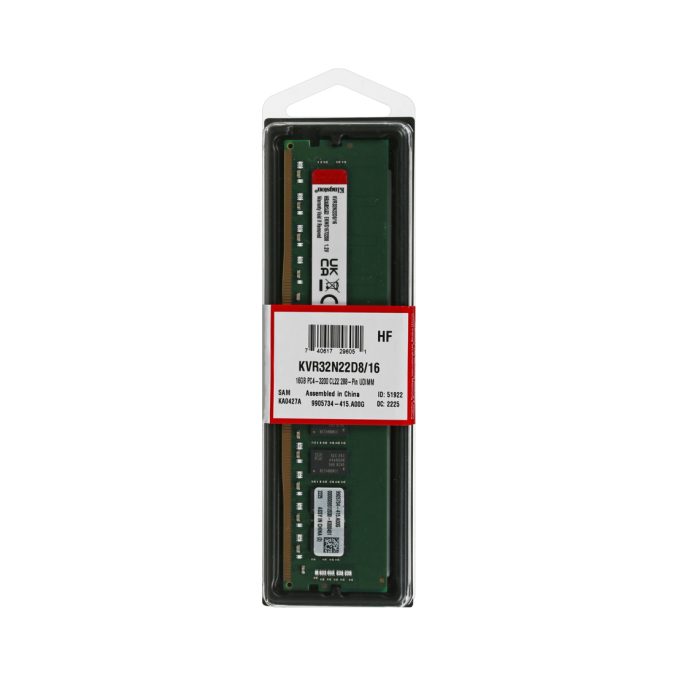 Модуль памяти, Kingston, KVR32N22D8/16WP, DDR4, 16GB, DIMM