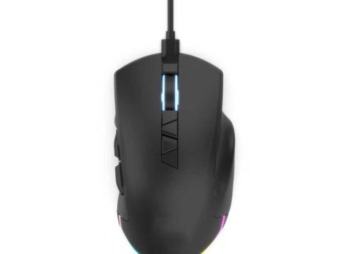 Компьютерная мышь, XG, Warhammer, Игровая, Оптическая, Беспроводная, USB, Bluetooth 5.2, 2.4G, 400/800/1600/3200/6400/12000, 125-250-500-1000Hz, RGB, Длина кабеля 1,5 метра, 6 кнопок управления, Чёрный