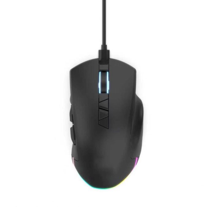 Компьютерная мышь, XG, Warhammer, Игровая, Оптическая, Беспроводная, USB, Bluetooth 5.2, 2.4G, 400/800/1600/3200/6400/12000, 125-250-500-1000Hz, RGB, Длина кабеля 1,5 метра, 6 кнопок управления, Чёрный