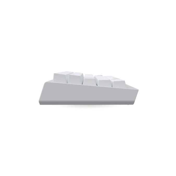 Клавиатура, Ducky, One X Mini Wireless, Игровая, Механическая, 60%, Ducky Linear Inductive Switch, USB, 2,4 ГГц, Bluetooth, Подсветка RGB, Размер: 308x124x39 мм., Белый