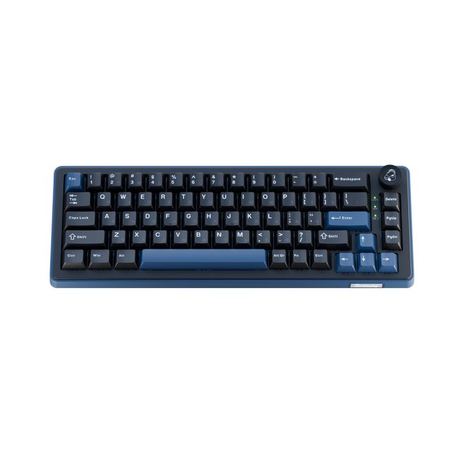 Клавиатура, Ducky, OK-M-65, Wine Red Switch DKOKM2567-KWRUPDCOCH1, Игровая, Механическая, 65%, Ducky Linear Inductive Switch, USB, 2,4 ГГц, Bluetooth, Подсветка RGB, Размер: 452x150x41 мм., Анг/Рус, Чёрный