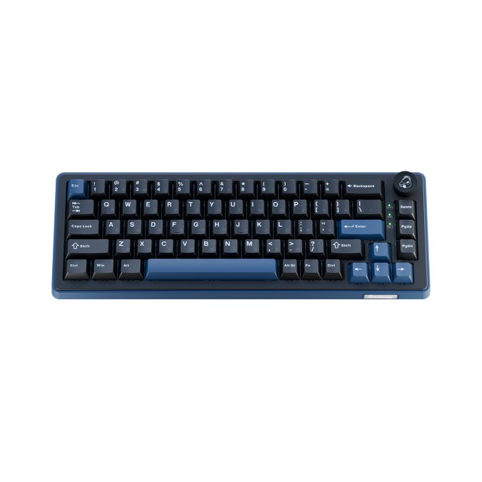Клавиатура, Ducky, OK-M-65, Baby Switch DKOKM2567-KYRUPDCOCH1, Игровая, Механическая, 65%, Ducky Linear Inductive Switch, USB, 2,4 ГГц, Bluetooth, Подсветка RGB, Размер: 452x150x41 мм., Анг/Рус, Чёрный
