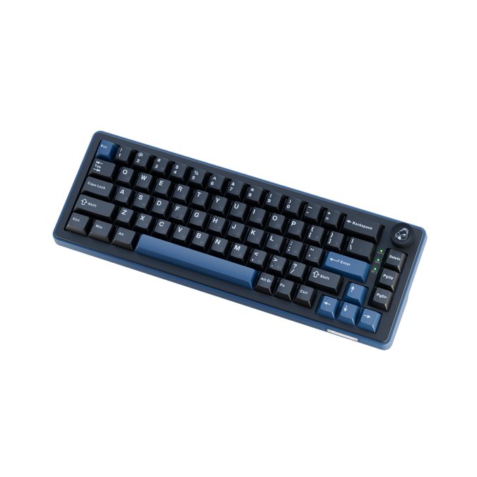 Клавиатура, Ducky, OK-M-65, Baby Switch DKOKM2567-KYRUPDCOCH1, Игровая, Механическая, 65%, Ducky Linear Inductive Switch, USB, 2,4 ГГц, Bluetooth, Подсветка RGB, Размер: 452x150x41 мм., Анг/Рус, Чёрный