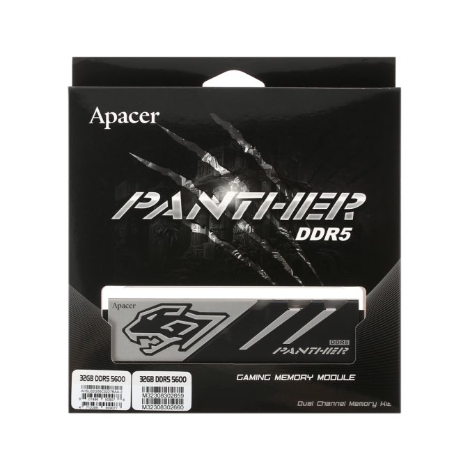 Комплект модулей памяти, Apacer, Panther AH5U32G56C5227BAA-2, DDR5, 32GB (Kit 2x16GB), DIMM, CL40,