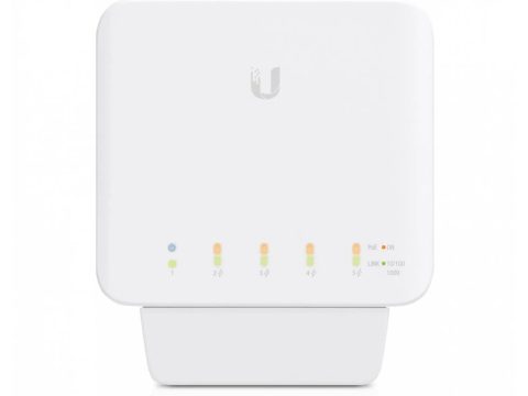 Коммутатор, Ubiquiti, USW-FLEX, Уличный всепогодный коммутатор Unifi Switch, управляемый L2, 5 портов 10/100/1000 Mbps RJ45,