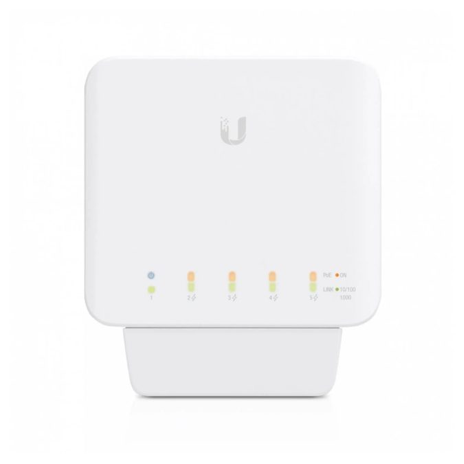 Коммутатор, Ubiquiti, USW-FLEX, Уличный всепогодный коммутатор Unifi Switch, управляемый L2, 5 портов 10/100/1000 Mbps RJ45,