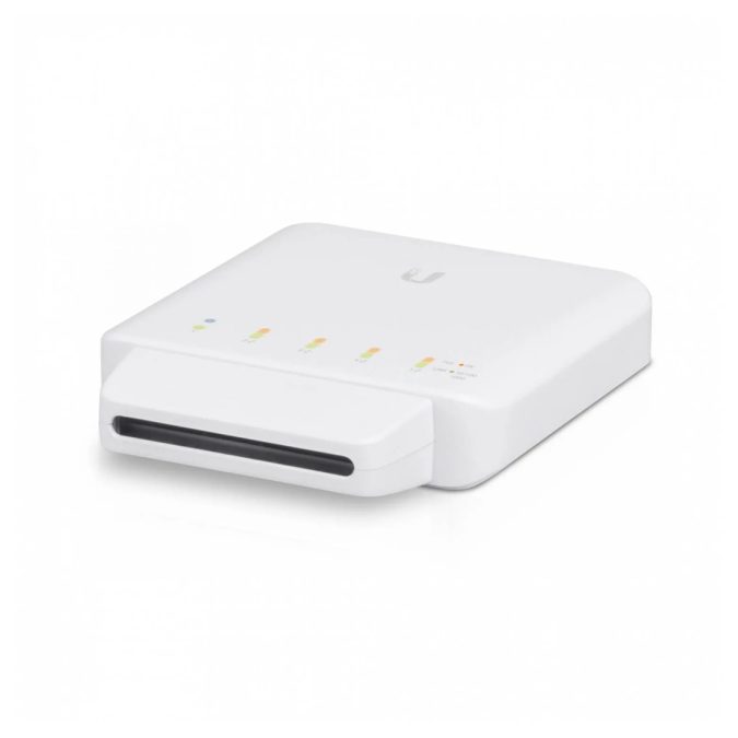 Коммутатор, Ubiquiti, USW-FLEX, Уличный всепогодный коммутатор Unifi Switch, управляемый L2, 5 портов 10/100/1000 Mbps RJ45,