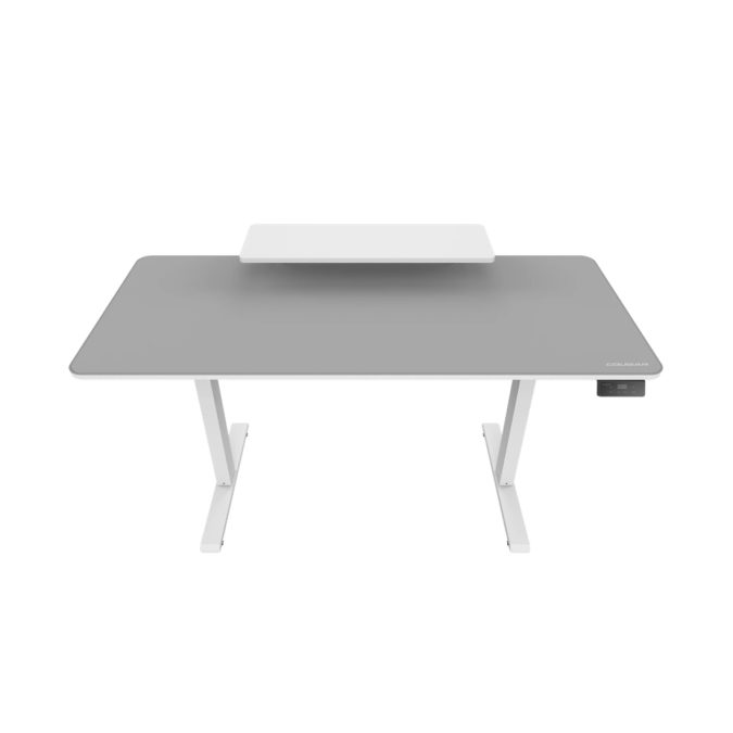 Компьютерный стол, Cougar, E-Star 140 White, Поверхность - ДСП, Основание - сталь, 140*60*72(117) см, Панель управления высотой, 2 программируемые настройки памяти, Белый