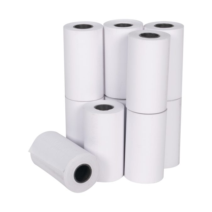 Кассовая лента, Europrint, EPR-57.30.12, Ширина рулона 57мм, Диаметр рулона 30мм, Диаметр втулки 12мм, 10 рулонов