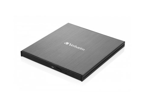 Внешний привод, Verbatim, CD/DVD 43886, Slim, USB-C, Чёрный