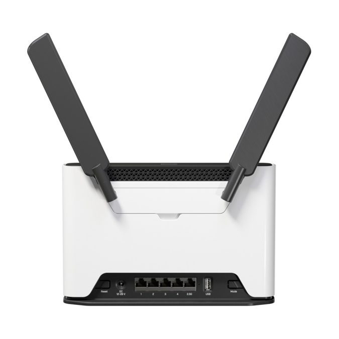 Точка доступа, MikroTik, S53UG+5HaxD2HaxD-TC&RG650E-EU, Chateau 5G R17 ax, RouterOS v7, 802.11a/b/g/n/ax, 2,4 ГГц/5ГГц, AX1800, Wi-Fi 6, 1 Modem (Micro SIM), 4x10/100/1000, 1x2.5G