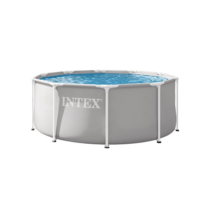 Каркасный бассейн Prism Frame 305 х 99 см, INTEX, 26706ND, Винил, 6148 л., Стальной каркас, Ф-насос 28604 (2006л/ч), Серый, Цветная коробка
