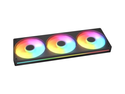 Комплект кулеров для кейса, Cougar, Unity360-FB ARGB (CF-UN360FB-RGB) , 3х120мм ARGB, 700-1600±10%об.мин, 78.5CFM, 38dB(A), 4pin, Черный