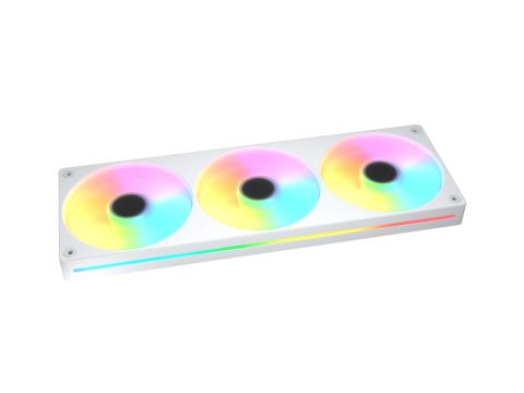 Комплект кулеров для кейса, Cougar, Unity360-FW ARGB (CF-UN360FW-RGB) , 3х120мм ARGB, 700-1600±10%об.мин, 78.5CFM, 38dB(A), 4pin, Белый
