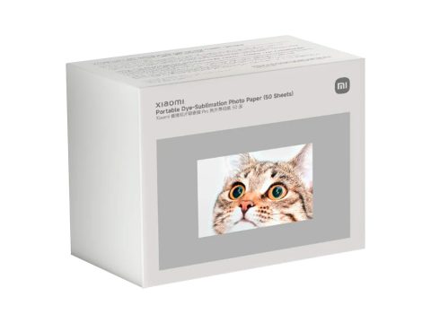 Фотобумага, Xiaomi, Portable Dye-Sublimation Photo Paper (50 Sheets), BHR082PGL/KDXZRSHHT20S, Для фотопринтера Xiaomi Portable Photo Printer Pro, Размеры фотобумаги 2 x 3 дюйма 50 x 76 мм, 50 листов, Глянцевая