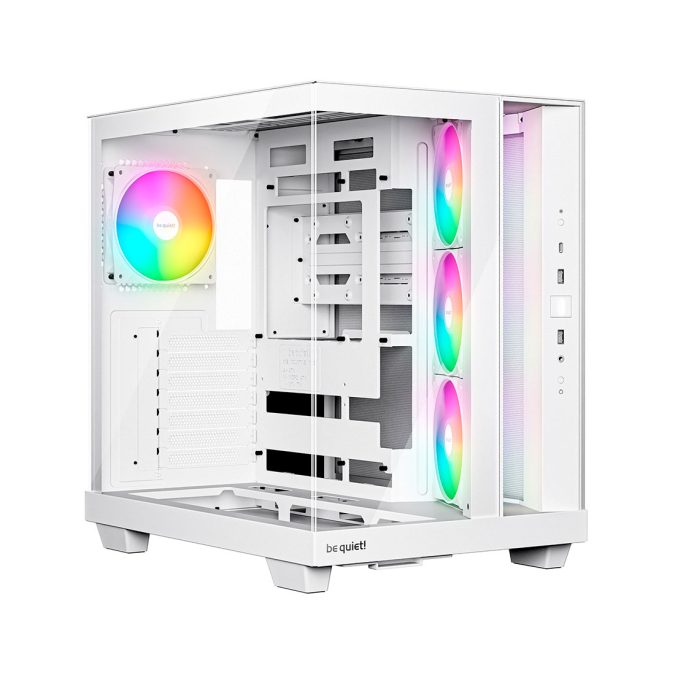 Компьютерный корпус, Bequiet!, Light Base 500 LX White, BGW86, ATX / M-ATX / Mini-ITX, 1*3.5"/2*2.5", 1 / 2, Вентилятор 4*120см, Высота кулера до 185 мм, Длина VGA до 400 мм, 432х305х436 мм, Без Б/П, Белый