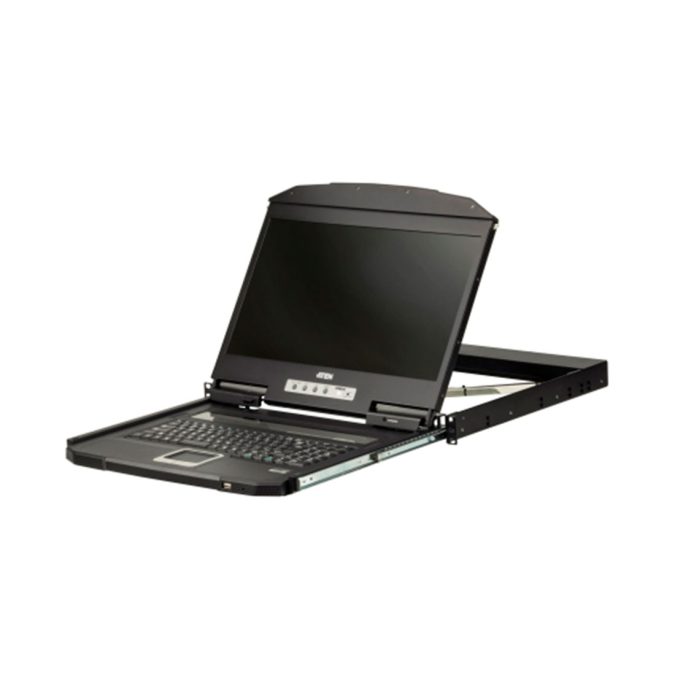 КВМ-консоль, ATEN, CL3100NX-ATA-RG, 18.5", 1U, Short Depth, USB, VGA, Single Rail, LCD Console, W/RU KB, W/EU Cord
