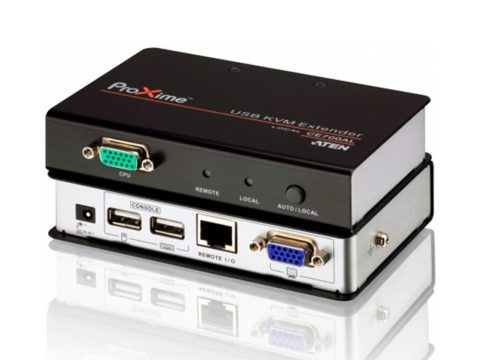 КВМ-удлинитель, ATEN, CE700A-AT-G, USB, VGA/Audio, Cat 5, KVM Extender, W/DKW, W/EU ADP