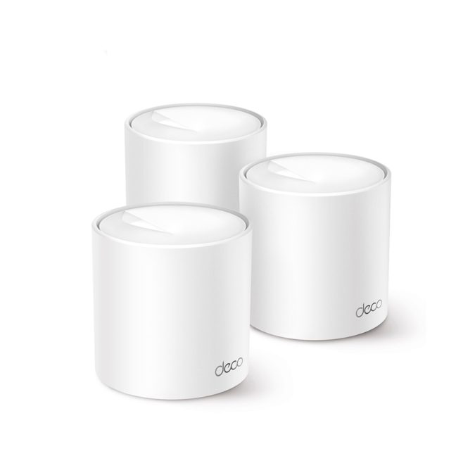 Домашняя Mesh-система Wi-Fi 6, TP-Link, Deco X1500(3-pack), WI-FI 6, 2,4 ГГц/5 ГГц, 802.11ax/b/g/n/ac/a, AX1500, 3 модуля в комплекте