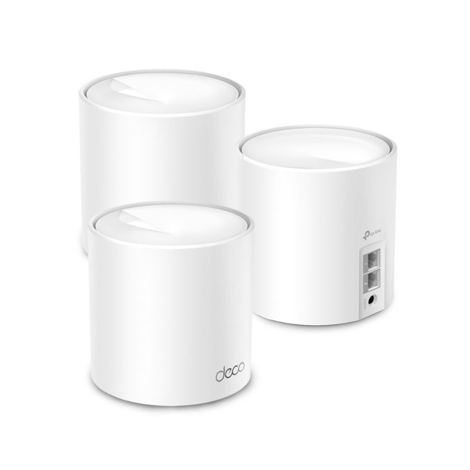 Домашняя Mesh-система Wi-Fi 6, TP-Link, Deco X1500(3-pack), WI-FI 6, 2,4 ГГц/5 ГГц, 802.11ax/b/g/n/ac/a, AX1500, 3 модуля в комплекте