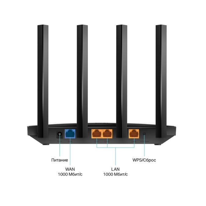 Маршрутизатор, TP-Link, Archer AX18, 802.11a/b/g/n/ac/ax, AX1500