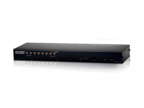 КВМ-переключатель, ATEN, KH1508AI-AX-G, ALTUSEN, 1 Local/Remote, 8-Port, Cat 5, W/EU Cord